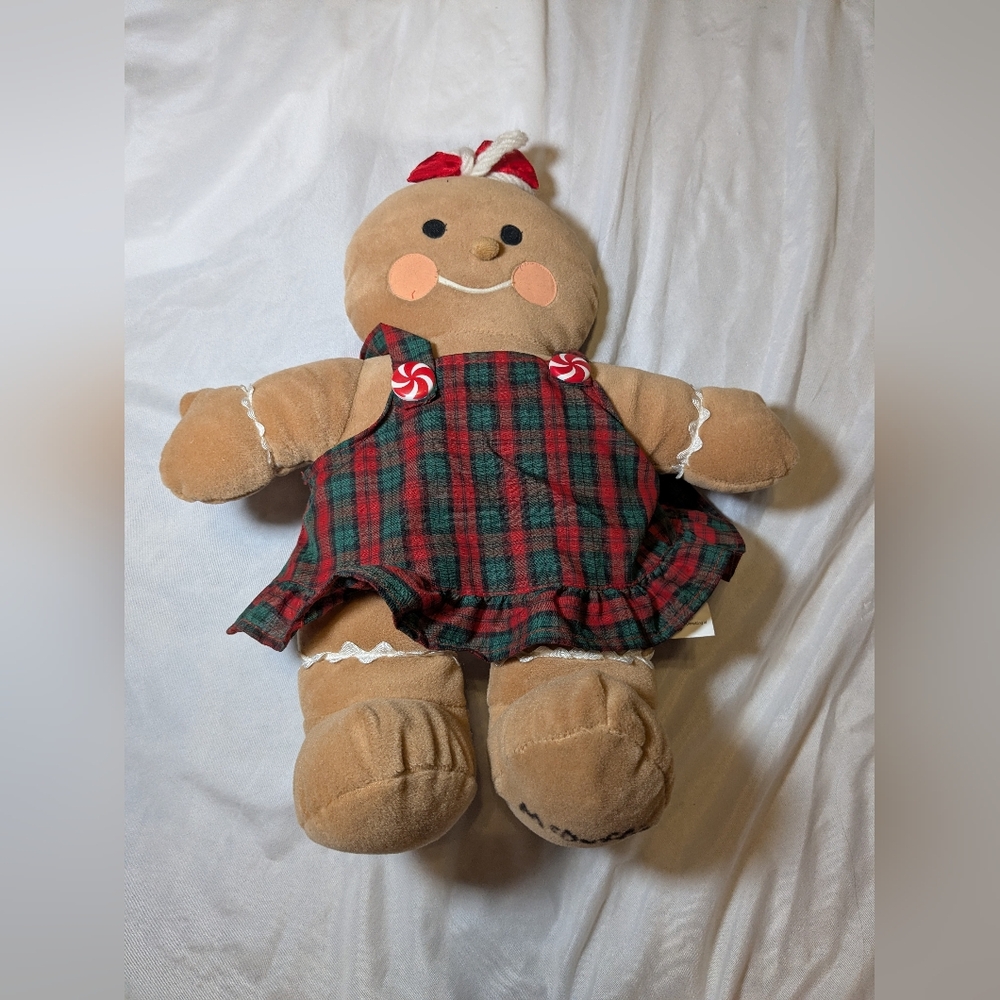 Vintage 1994 Gibson‎ Greetings Plush Gingerbread Girl About 13 Inches Tall